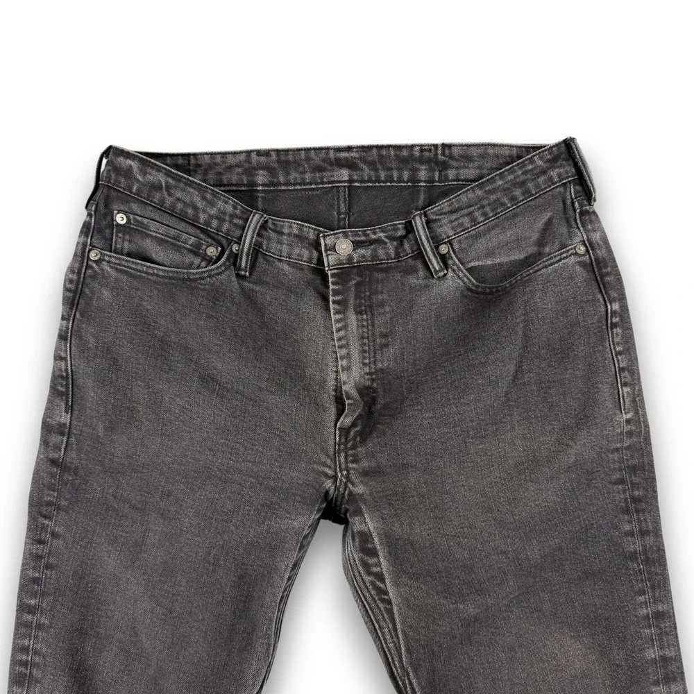 Levi's 511 Jeans Mens 38x30 Gray Slim Fit Reflective Selvedge Denim Gusset Pants